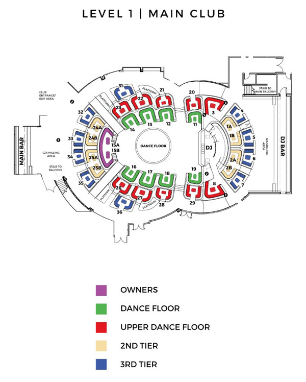 The Omnia main room floor plan