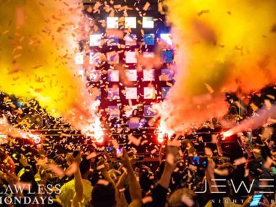 The dance floor at Jewel Nightclub on Monday night