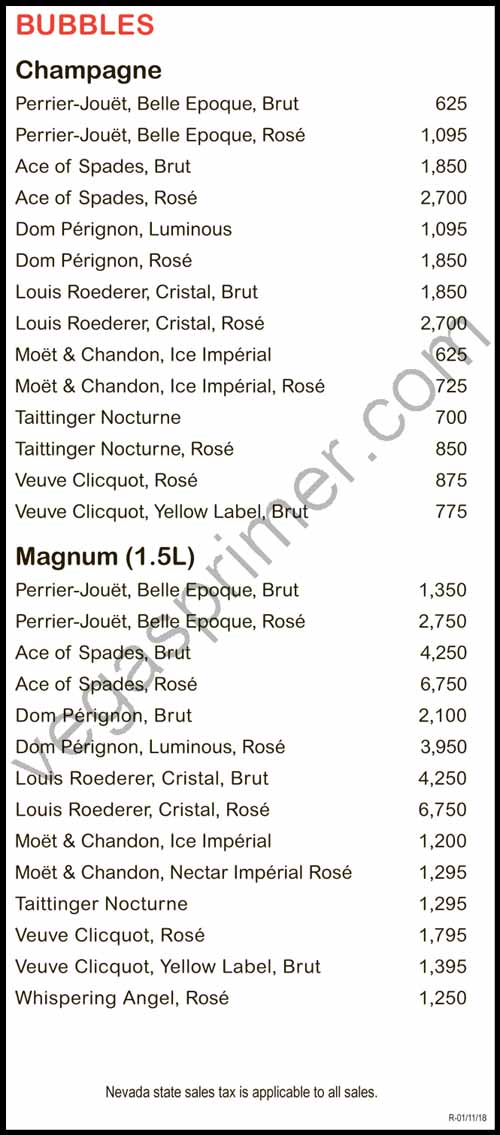 Champagne and Magnum options at EBC