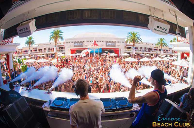 DJs perform at Encore Beach Club