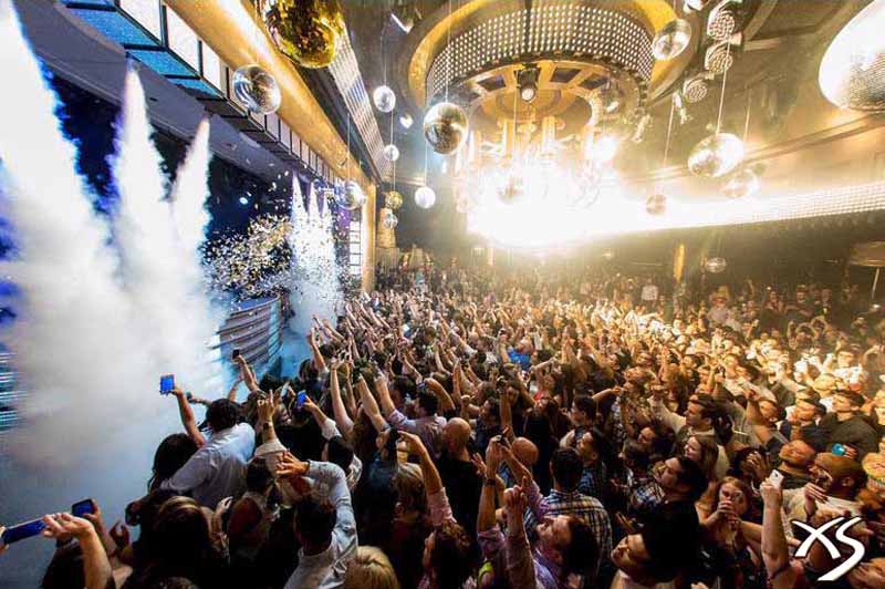 The dance floor at XS Nightclub in Las Vegas