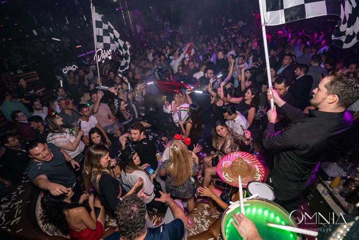 Bottle service at Deseo Latin Sundays Las Vegas