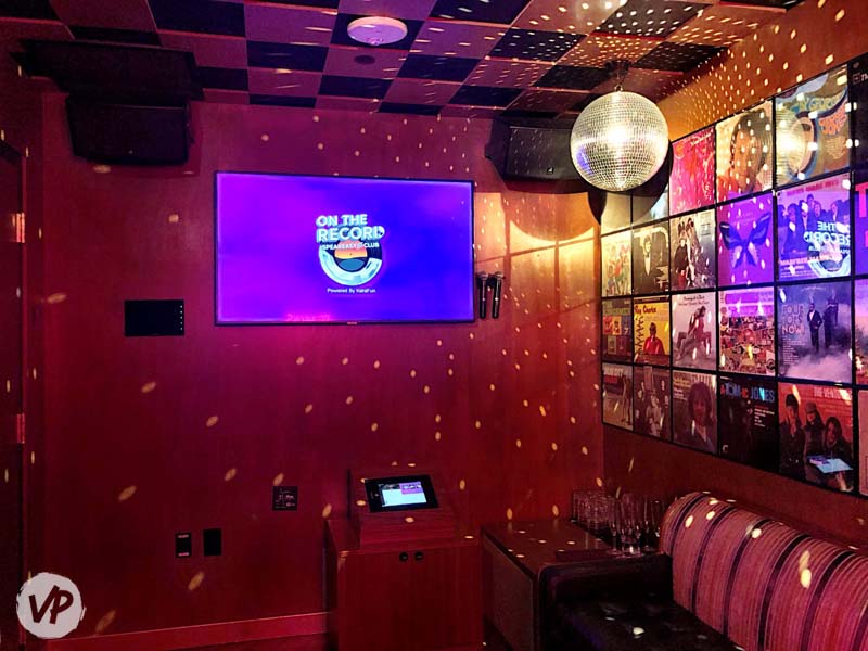 Inside OTR's karaoke room