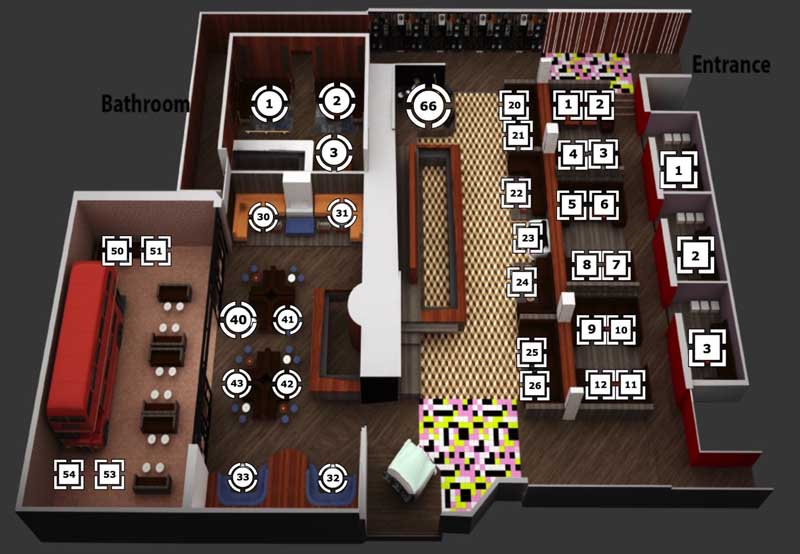 On The Record Floor Plan & Table Map