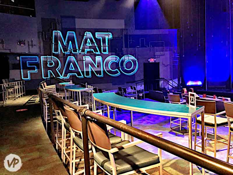 Photo of the seats at the Mat Franco show in Las Vegas