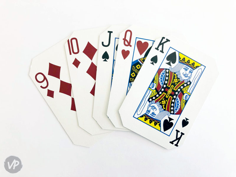 A photo of playing cards