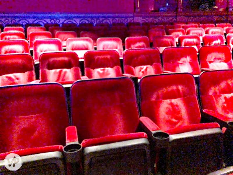 A picture of the seats at Shin Lim's Las Vegas show