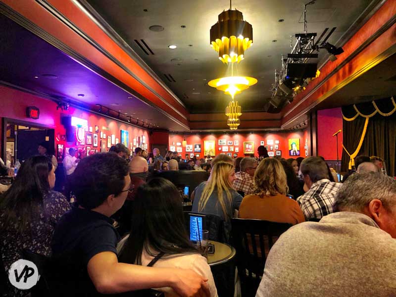 A photo of guests sitting in Category A at Brad Garrett's Comedy Club in Vegas