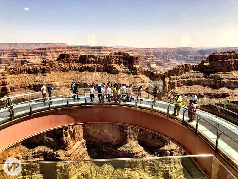 People on the Skywalk at Grand Canyon West