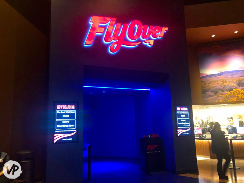 The gate entrance to the flying rides