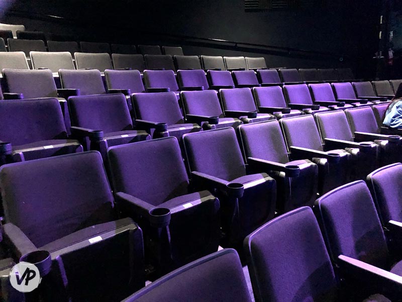 A picture of the General Reserved seats at the Saxe Theater