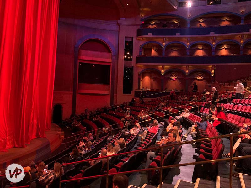 A photo of the seats in the Lower Orchestra