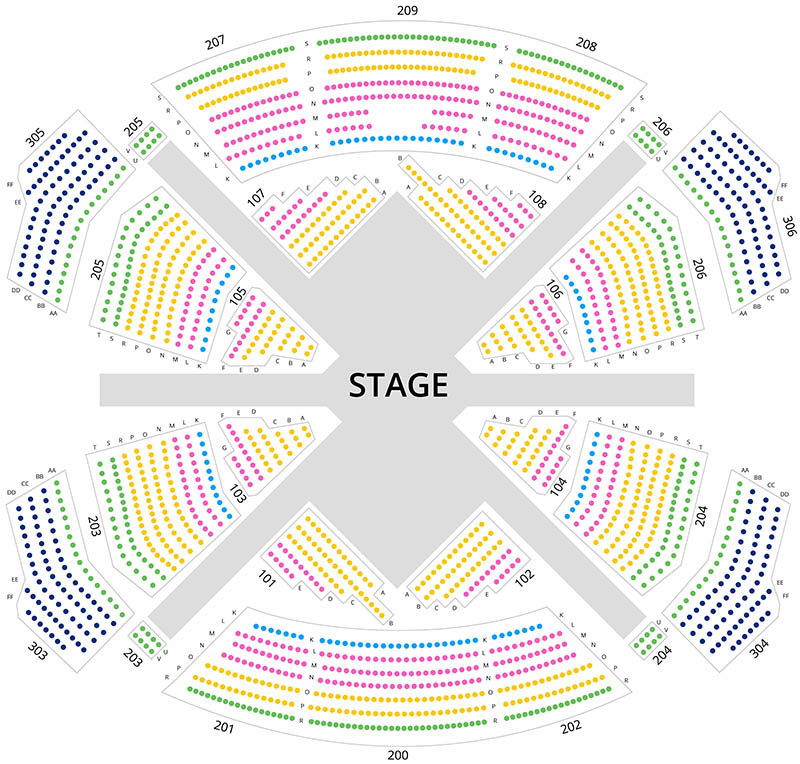 Beatles Love Seating Chart