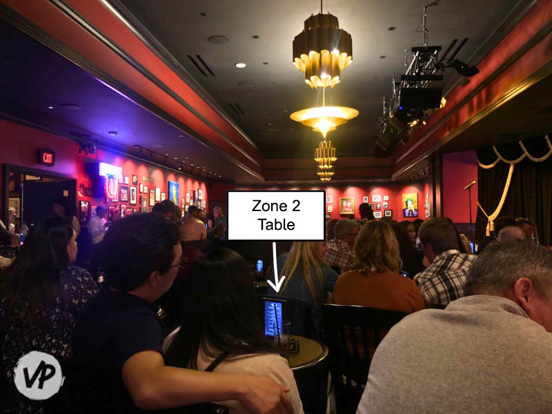 Picture of guests sitting in Zone 2 seats