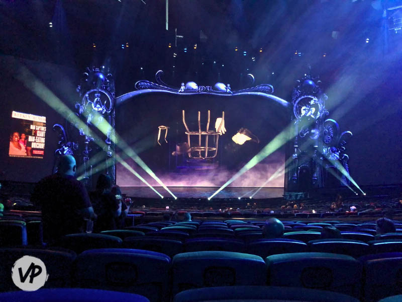 Photo showing the stage from section 203