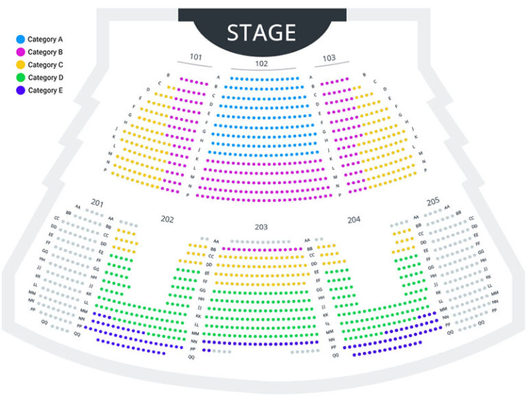 America's Got Talent Las Vegas Seating Chart - Vegas Primer