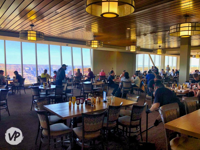 People dining at Sky View Restaurant