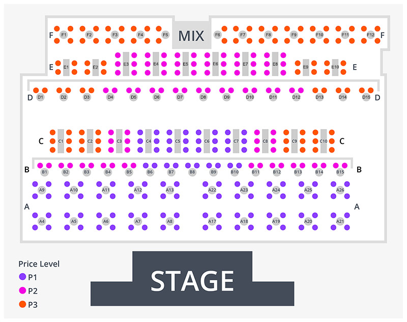 Colin Cloud seating chart