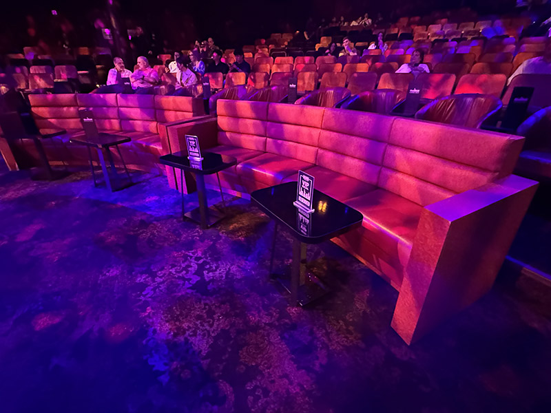 VIP couches in row VP1