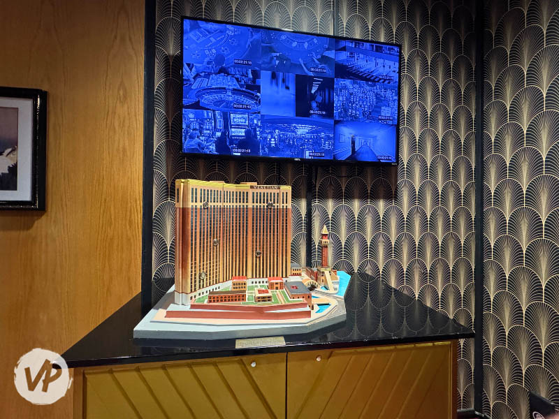 Security camera feeds inside the manager's office